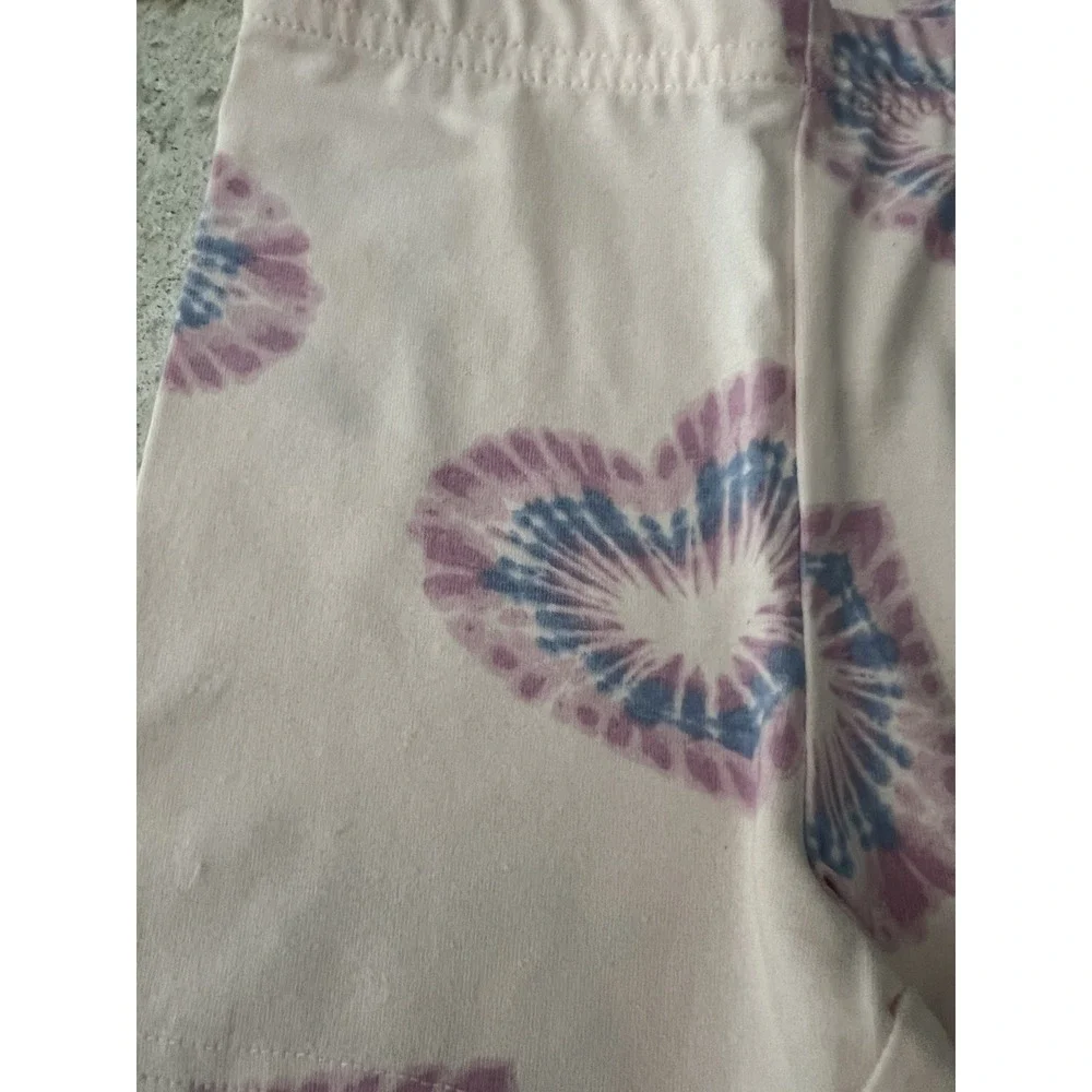 Carters Toddler‎ Girls 24M 2 Pack Shorts 24M Lemons & Tie Dye Hearts Pink Yellow